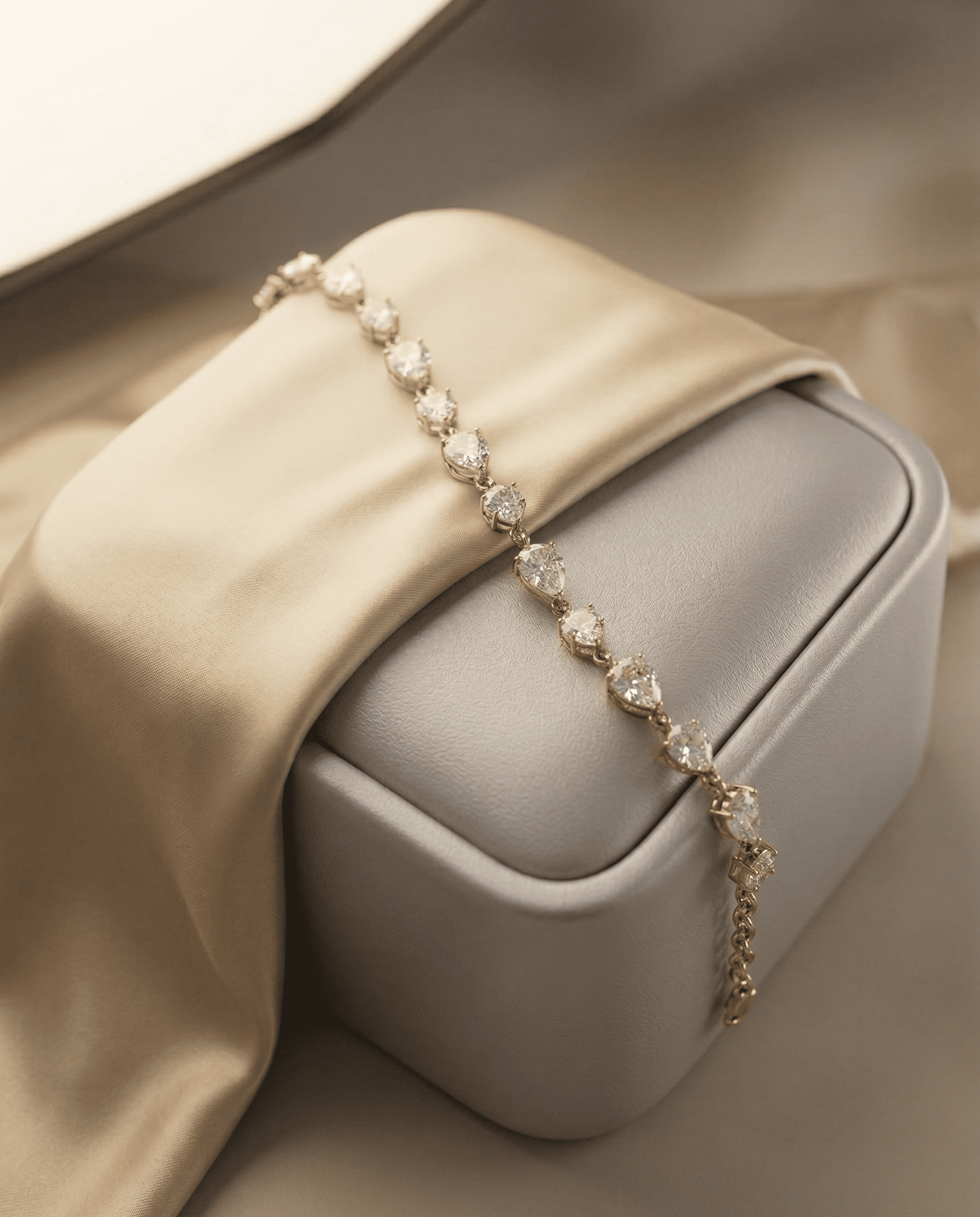 Celeste Pear-Cut Gold Bracelet