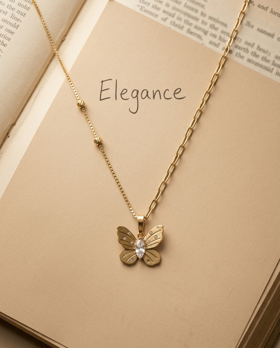 Aurelle Butterfly Pendant