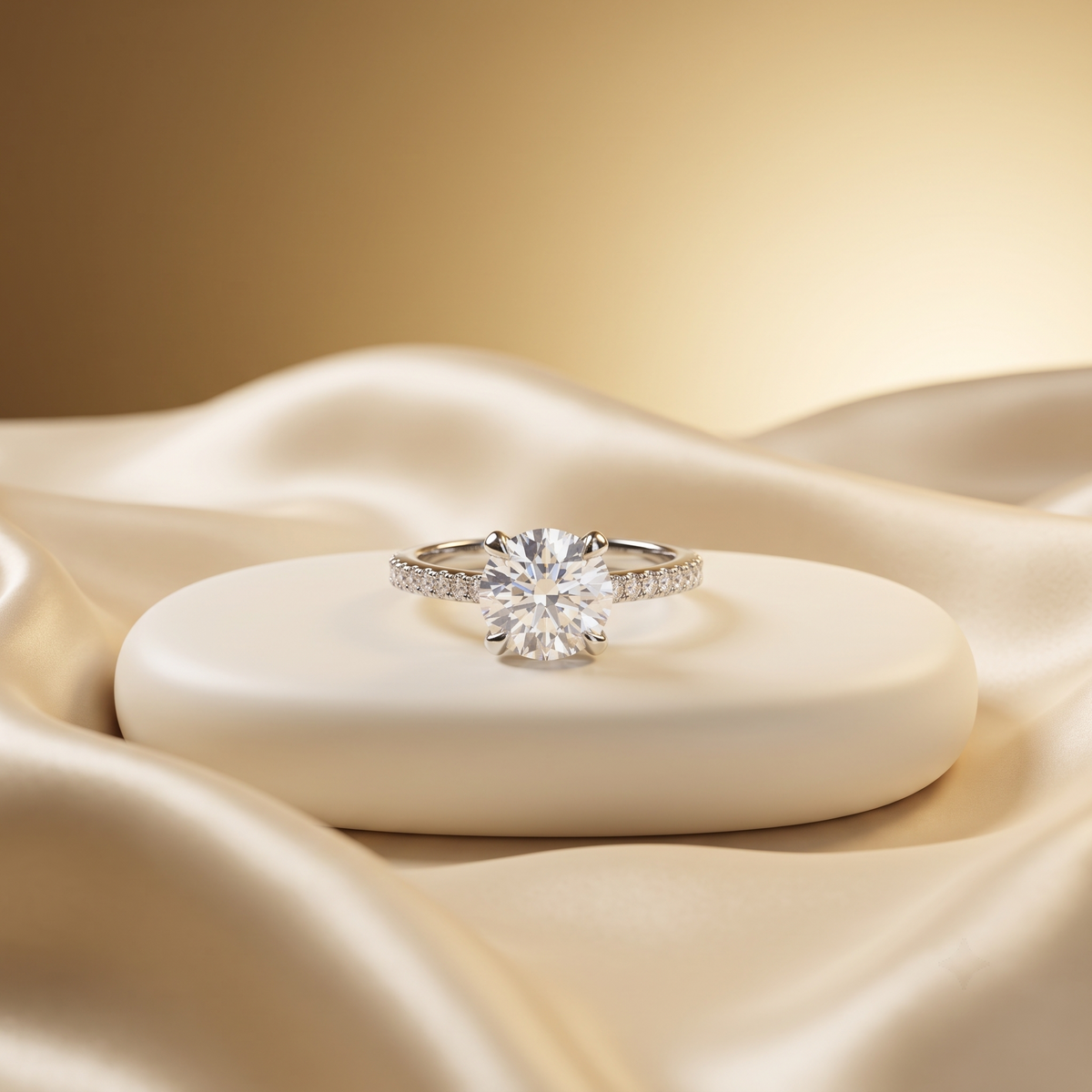 The Evermore Solitaire Silver Ring