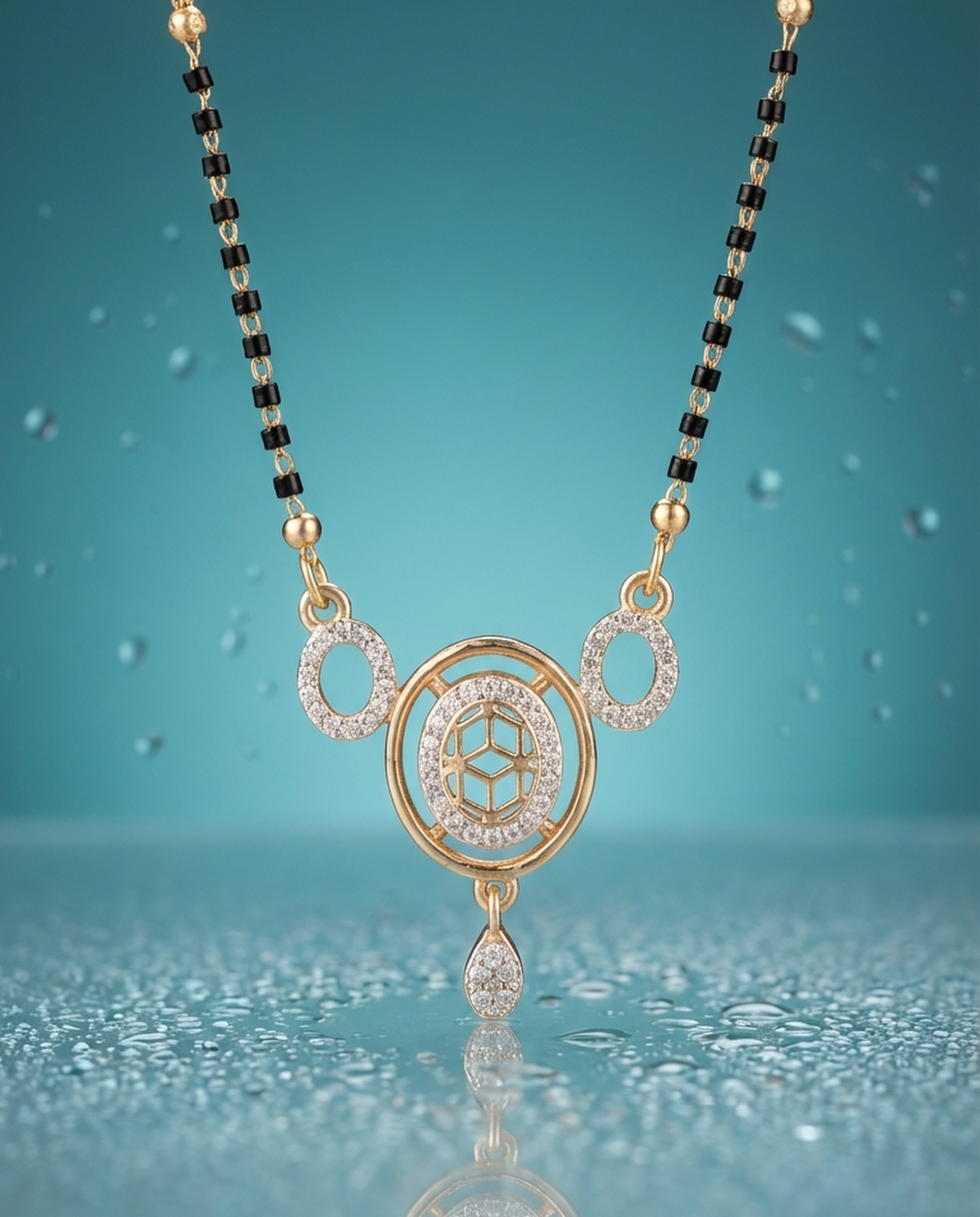 Celestia Halo Drop Mangalsutra