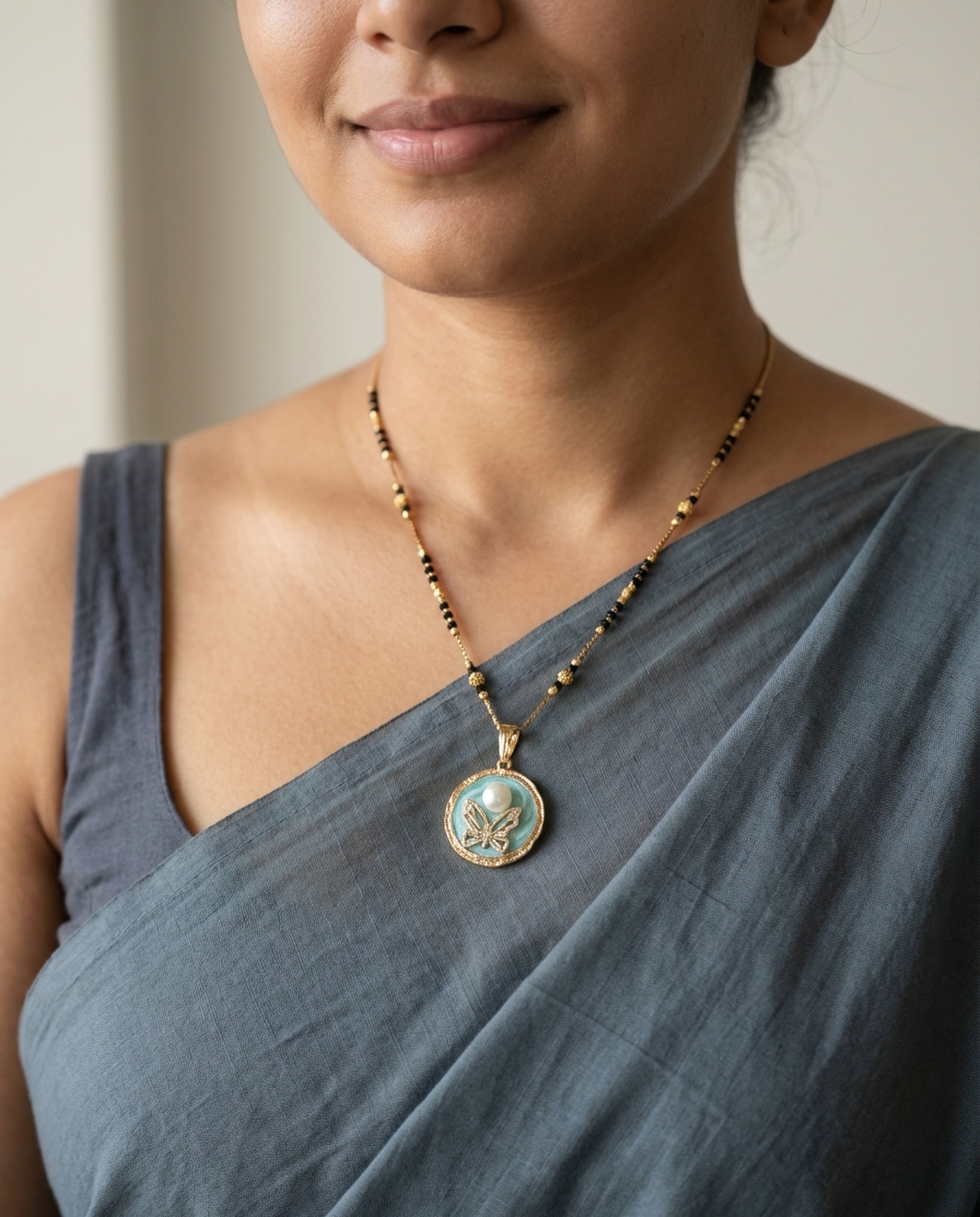 Aurelle Pearl Motif Mangalsutra