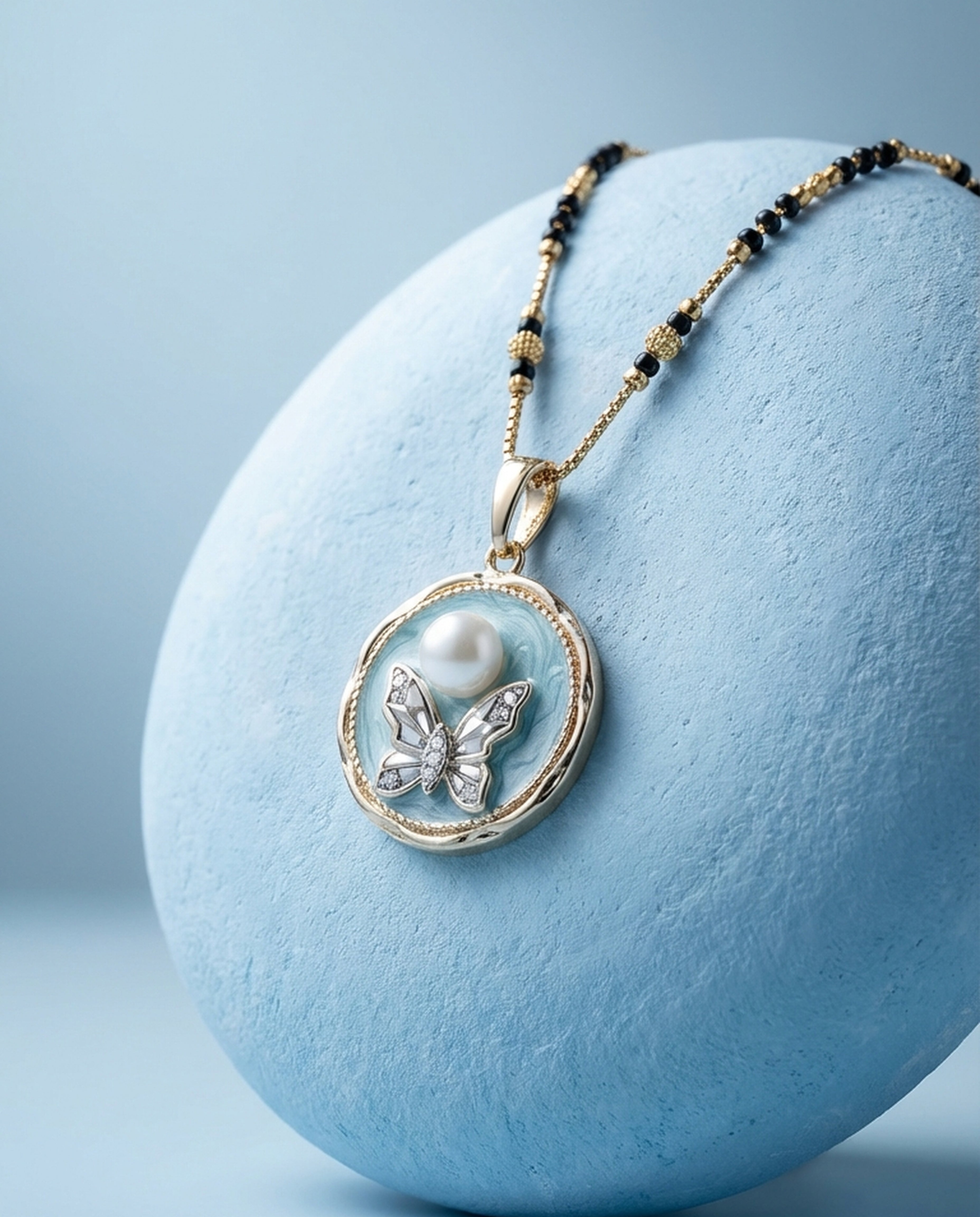 Aurelle Pearl Motif Mangalsutra