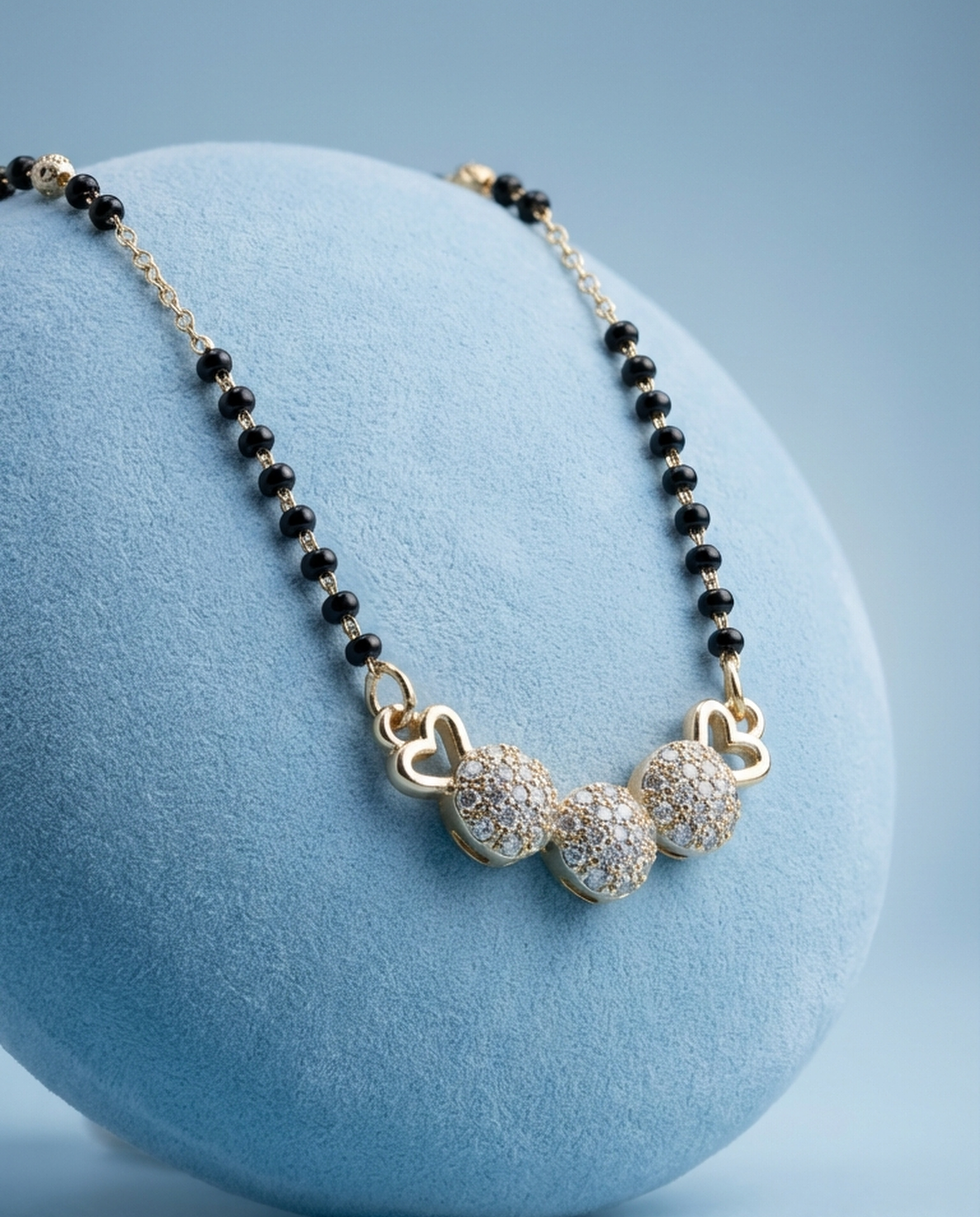 Zaria Triple Halo Mangalsutra