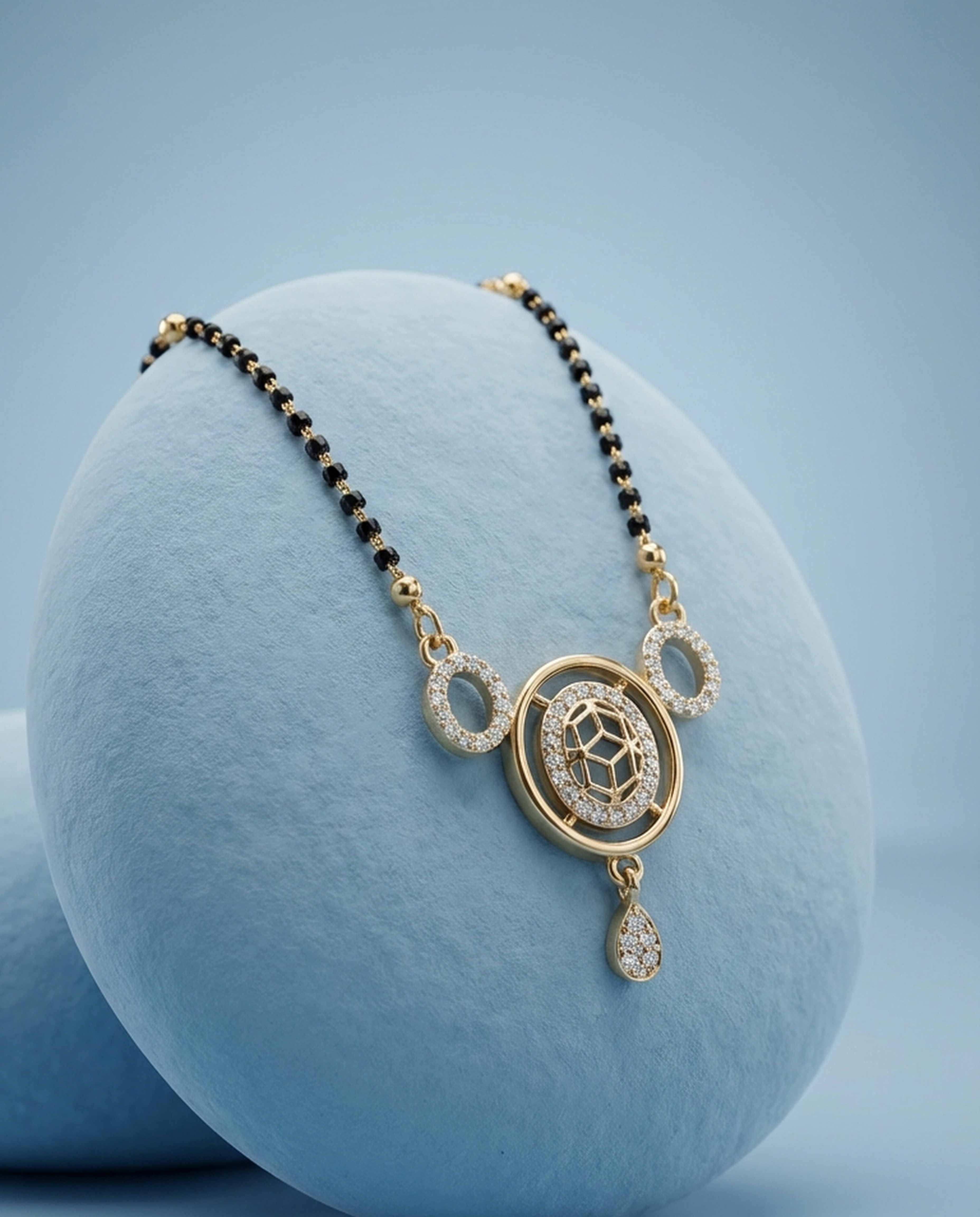 Celestia Halo Drop Mangalsutra