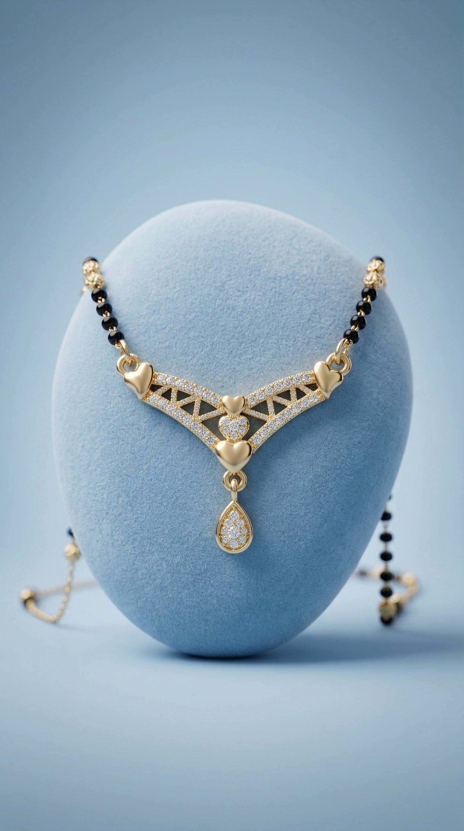 Heartline Gold-Plated Mangalsutra