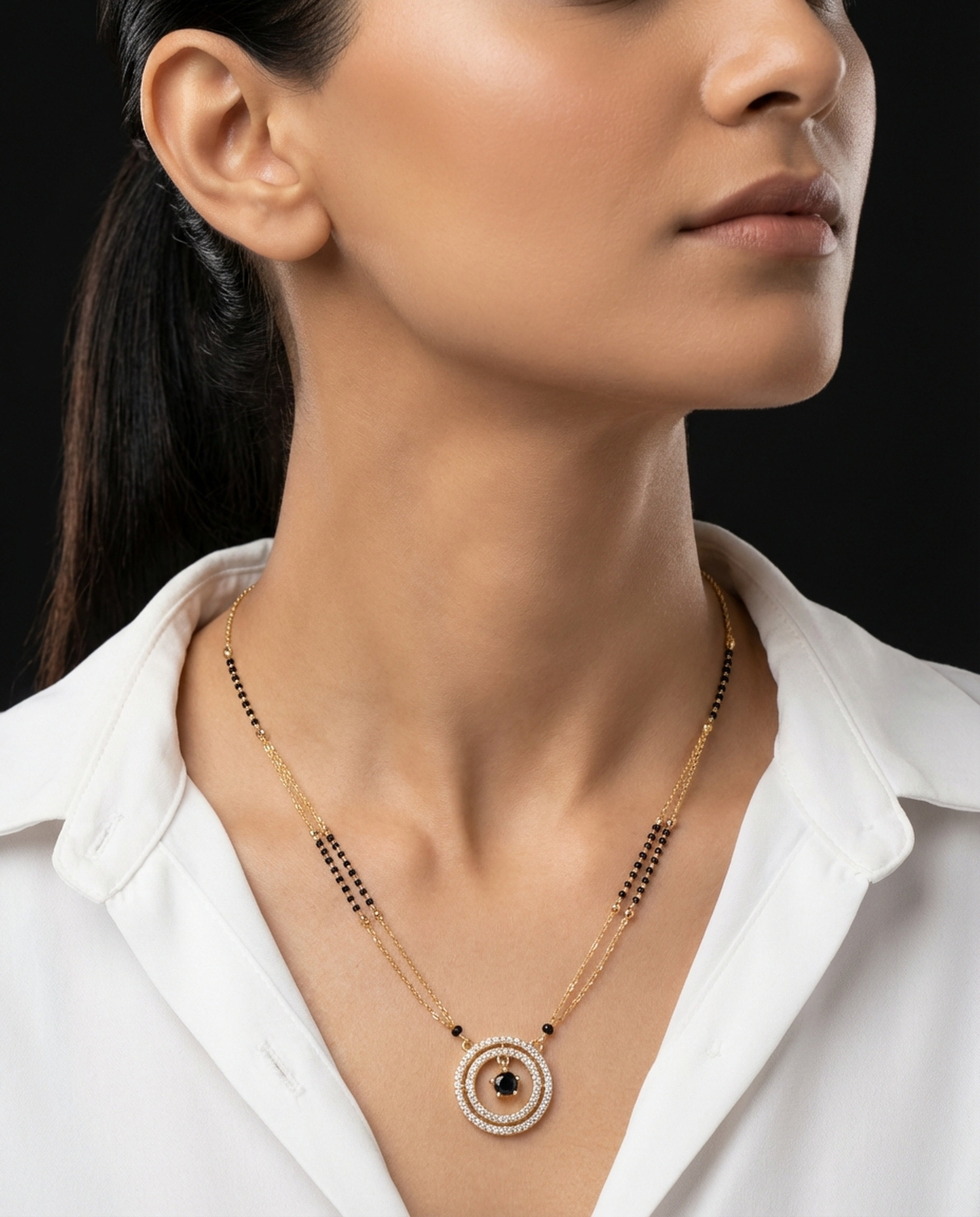 Noira Double-Layer Circle Mangalsutra