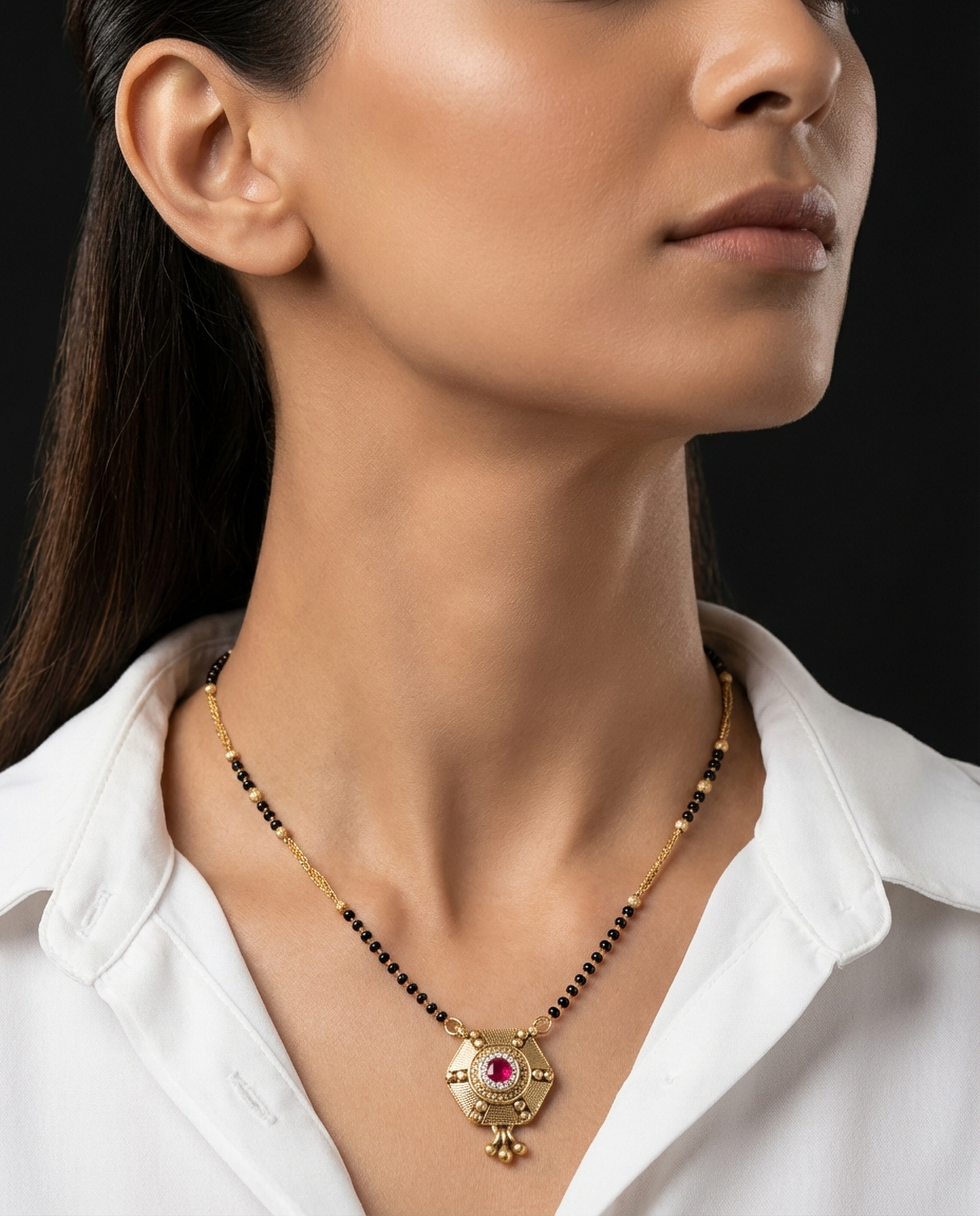 Ruhani Ruby Heritage Mangalsutra