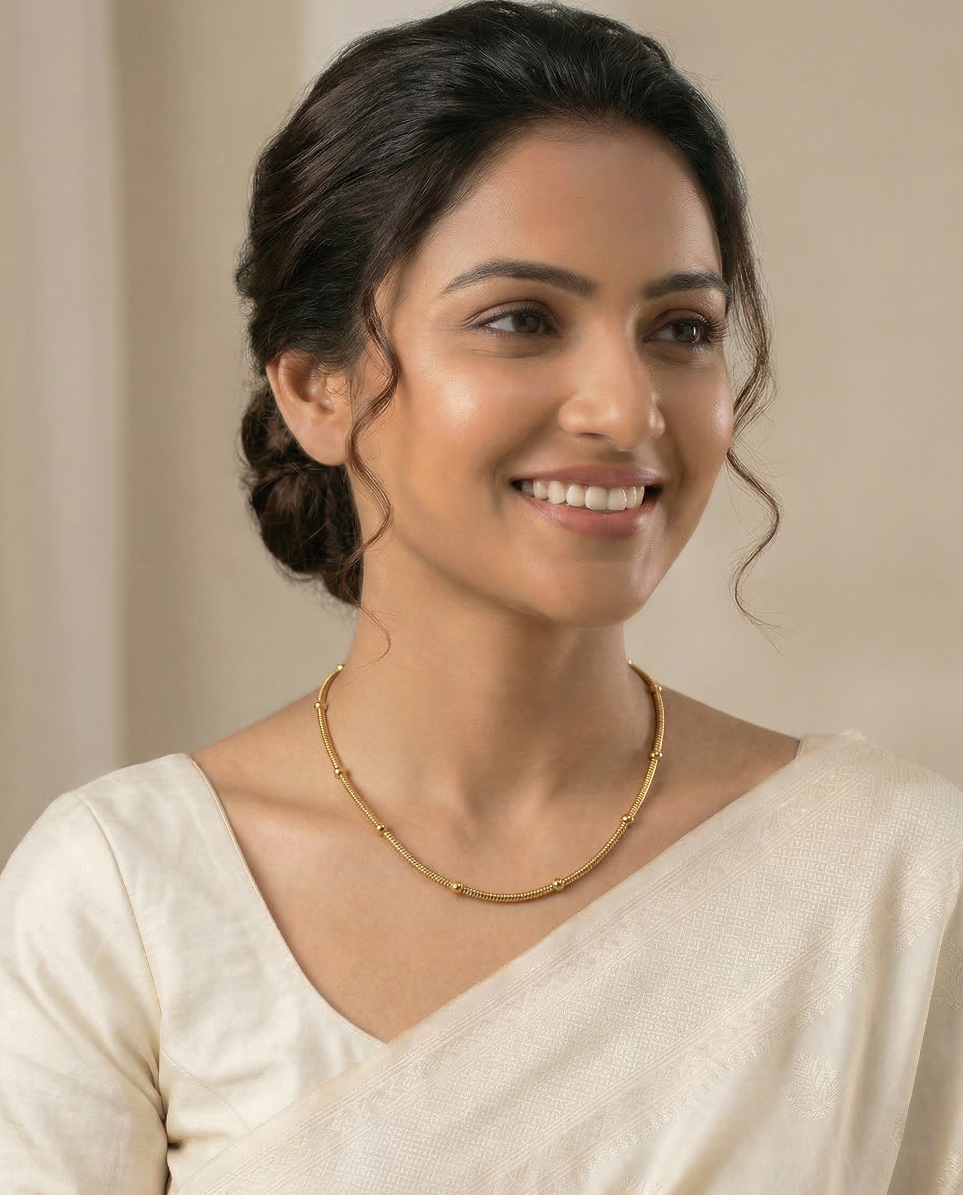 Beaded Snake Chain Necklace