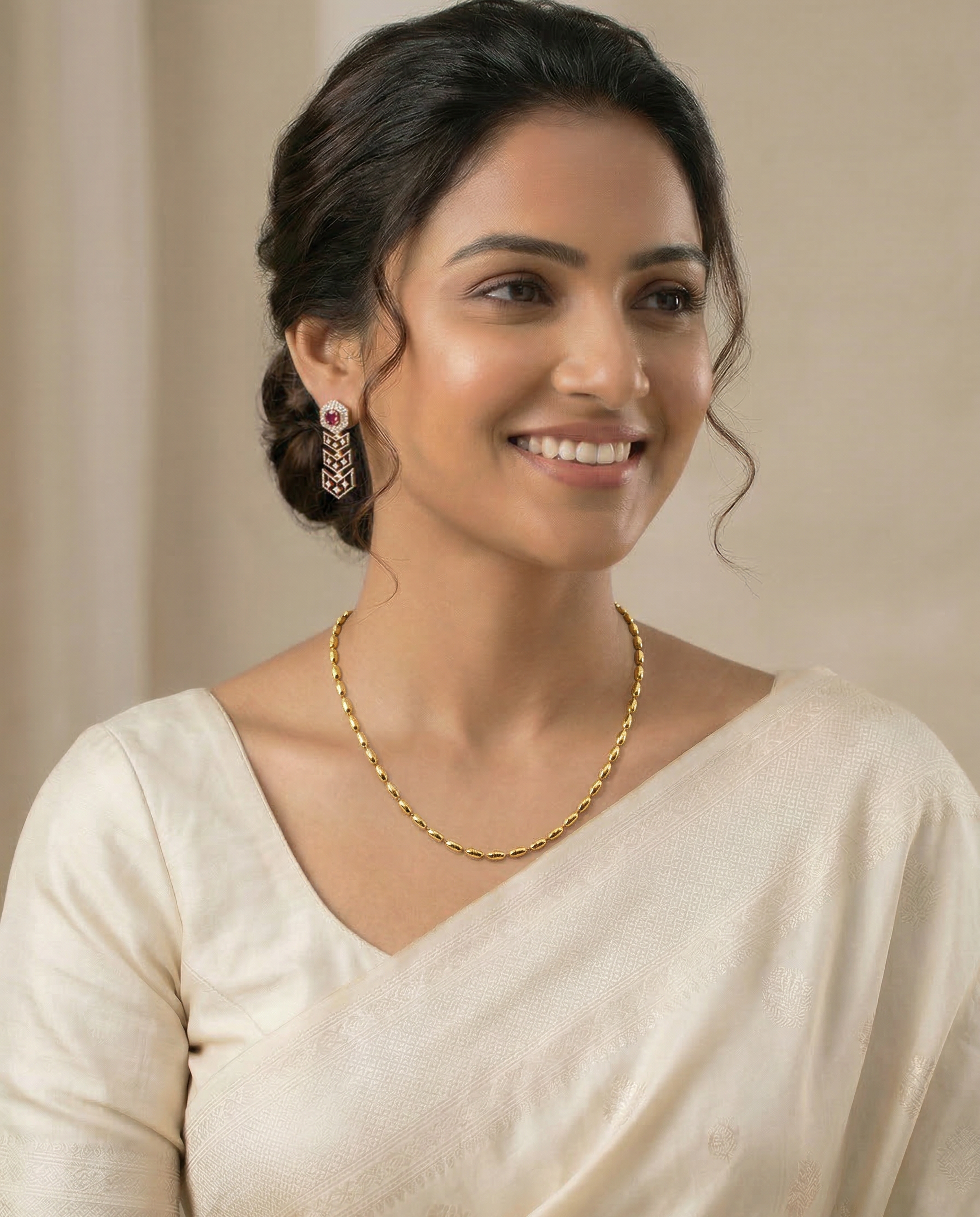 Fluid Link Gold Chain