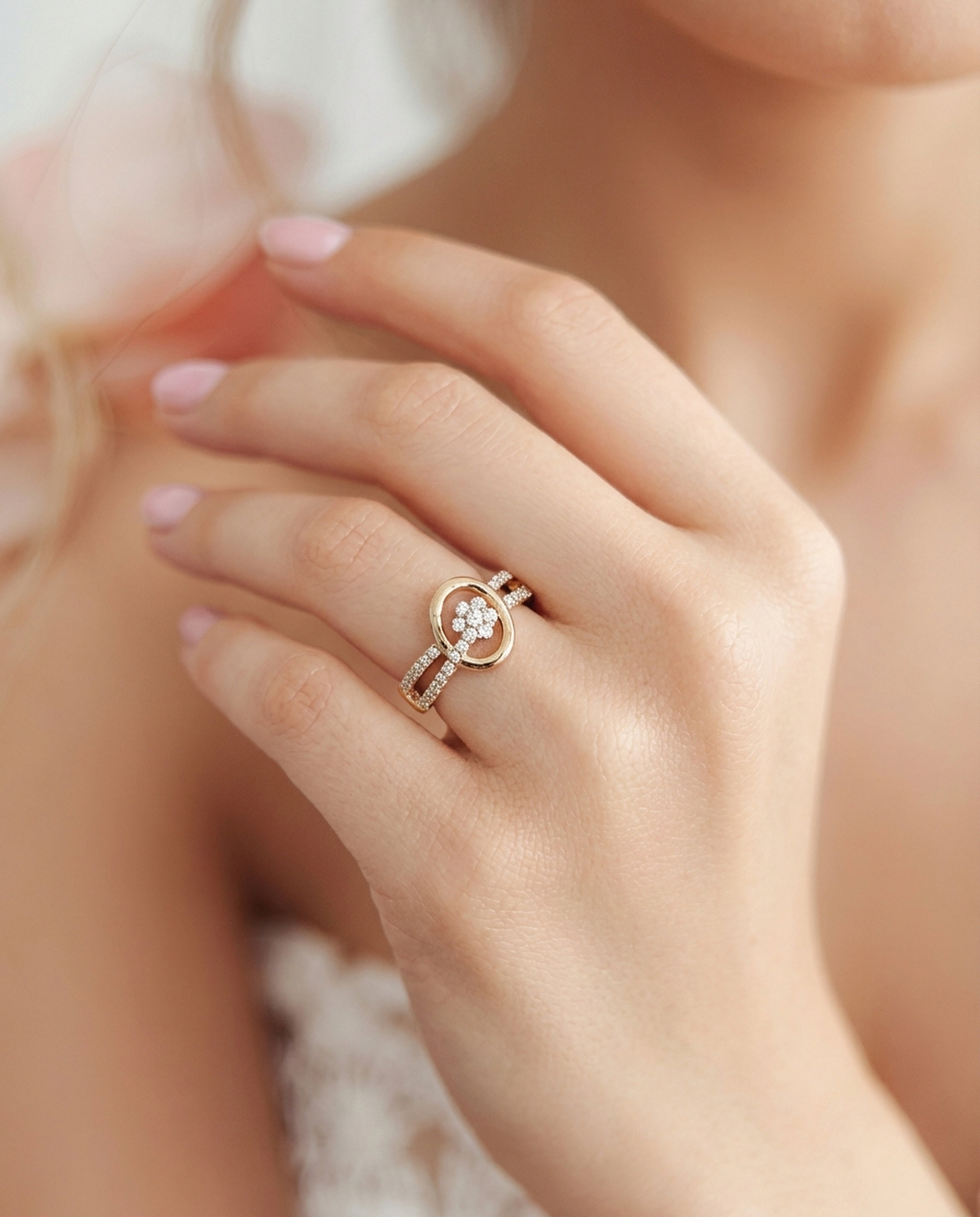 Halo Bloom Diamond Ring