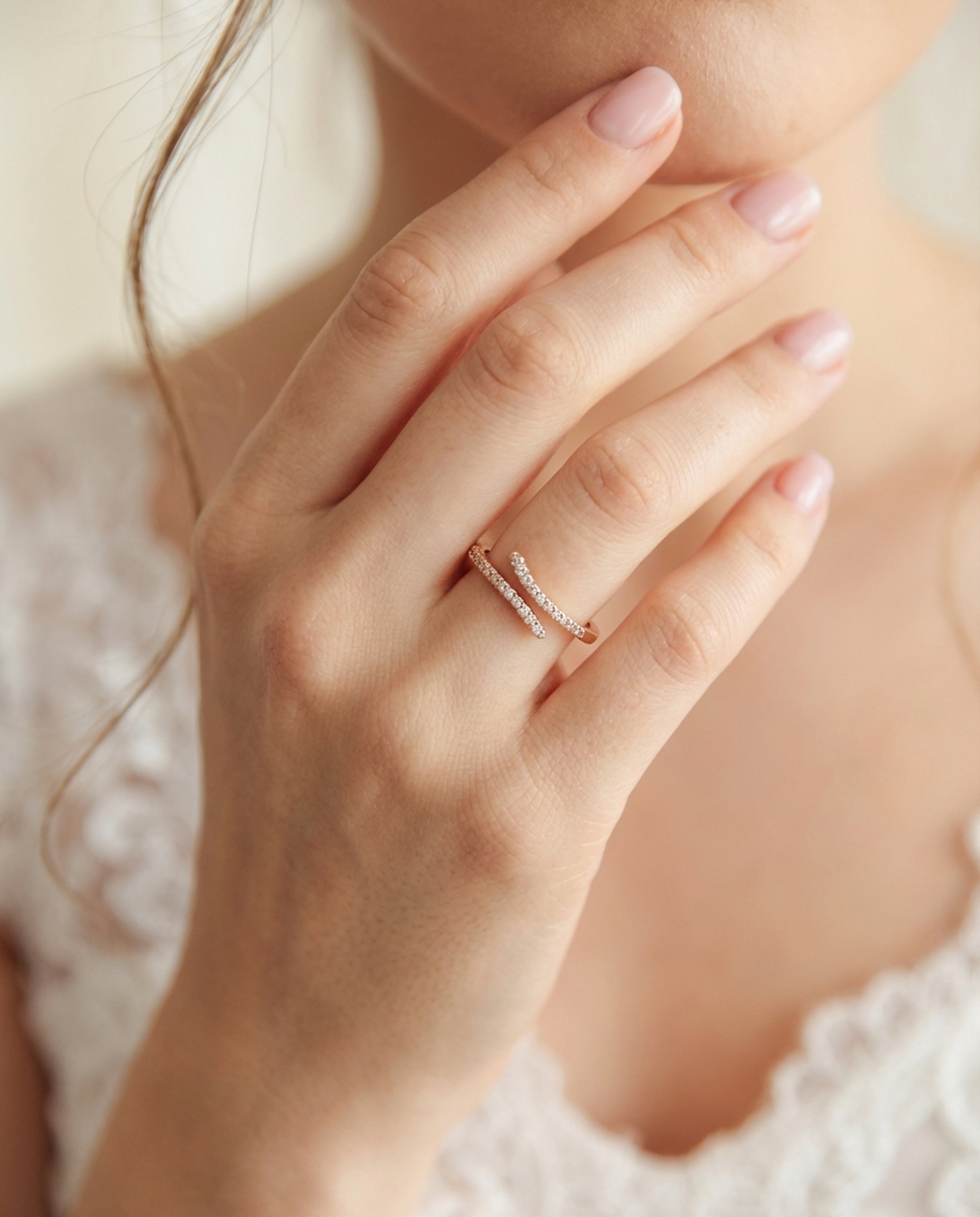 Lume Curve Diamond Ring