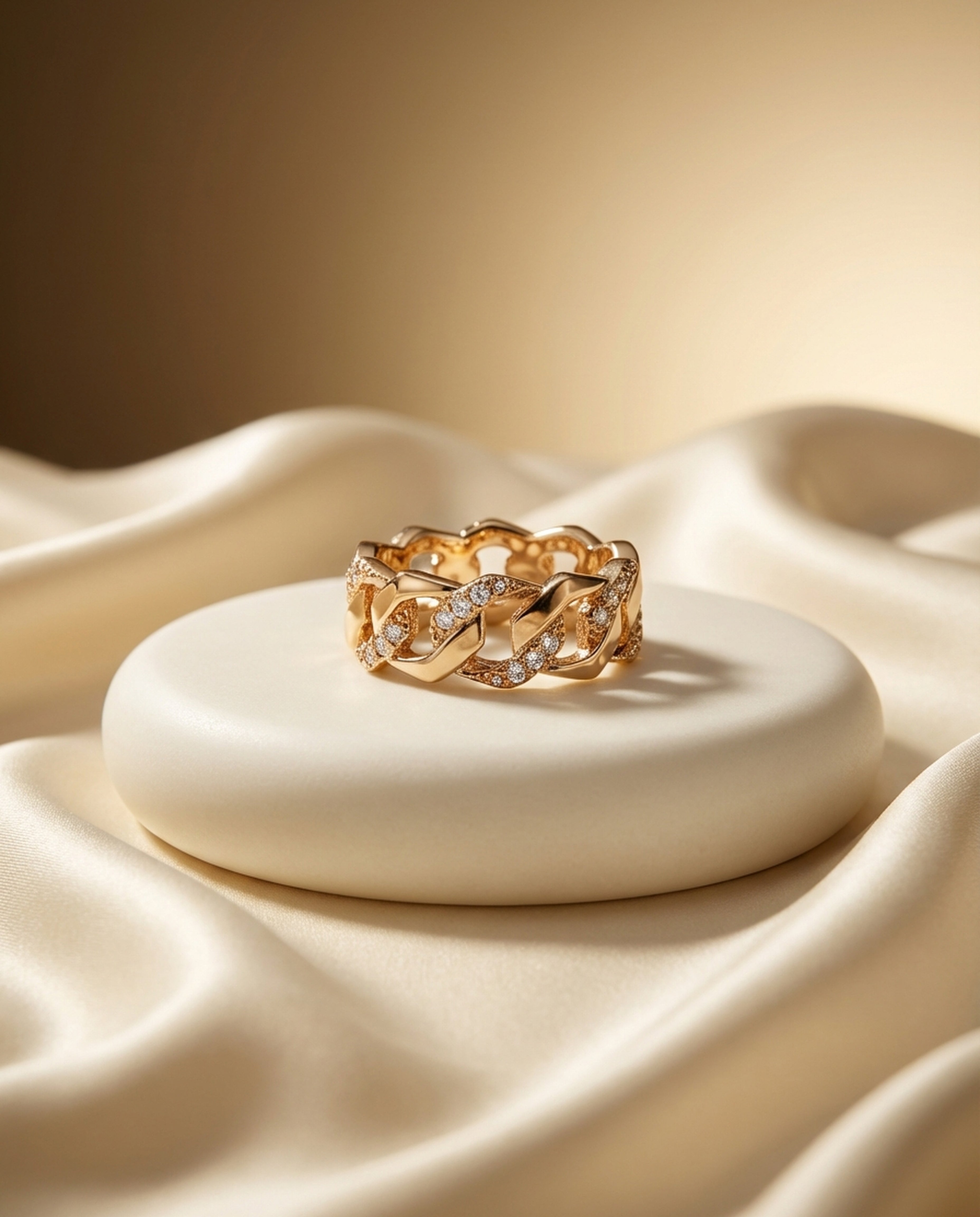 Aurelia Diamond Link Ring